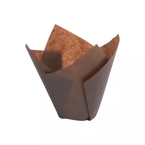 Caissette Tulipcup 16cl marron 50Øxh80mm